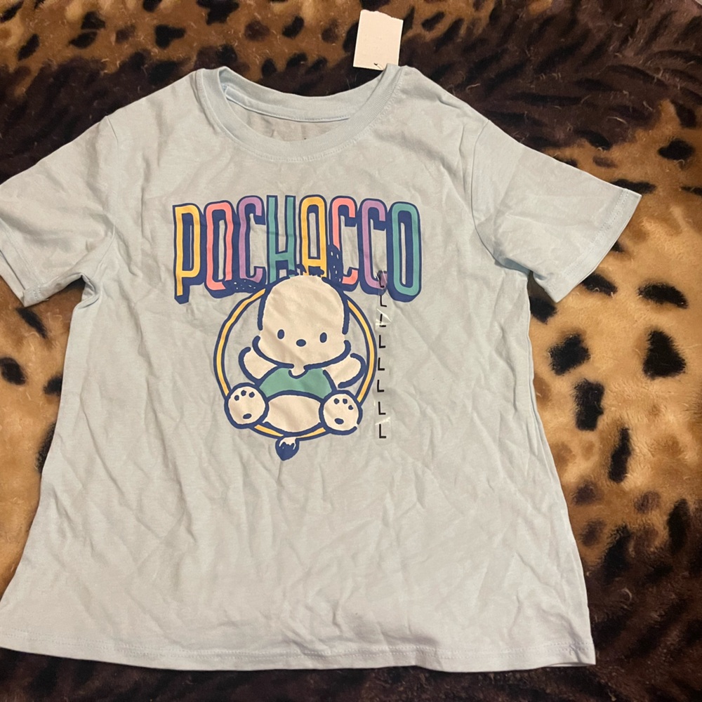 Sanrio Pochacco Light Blue Kids Tee
